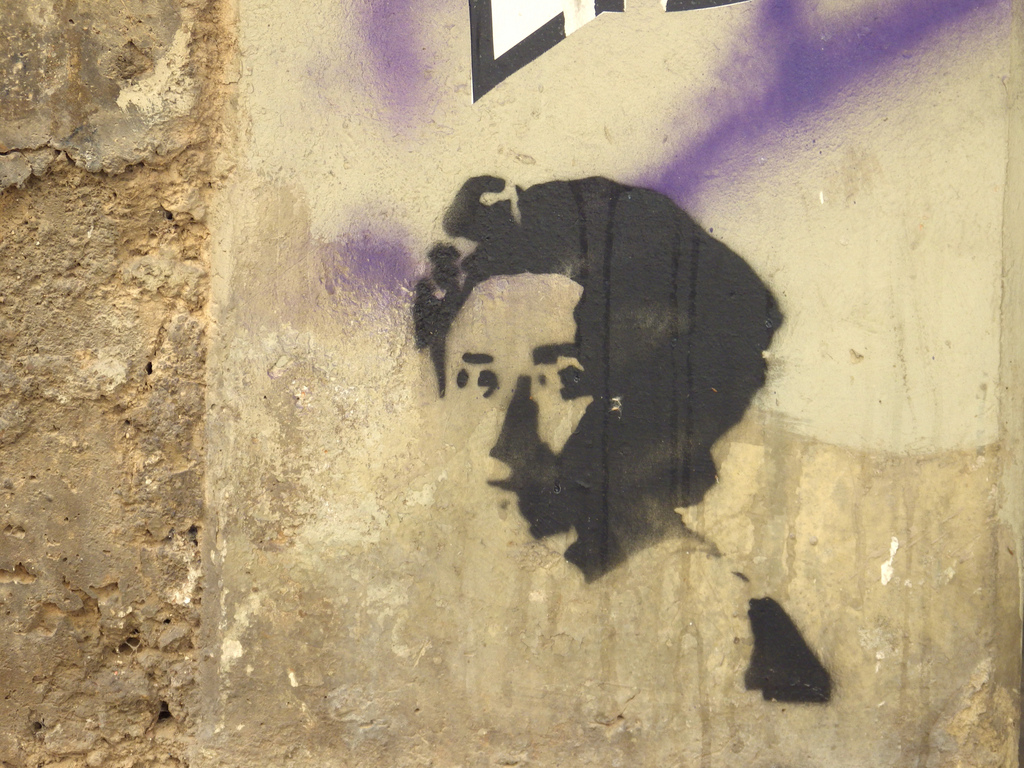 Rosa Luxemburg graffiti in Athens Image Flickr aestheticsofcrisis