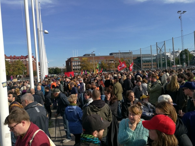 Sweden anti fascist demo 8 own work