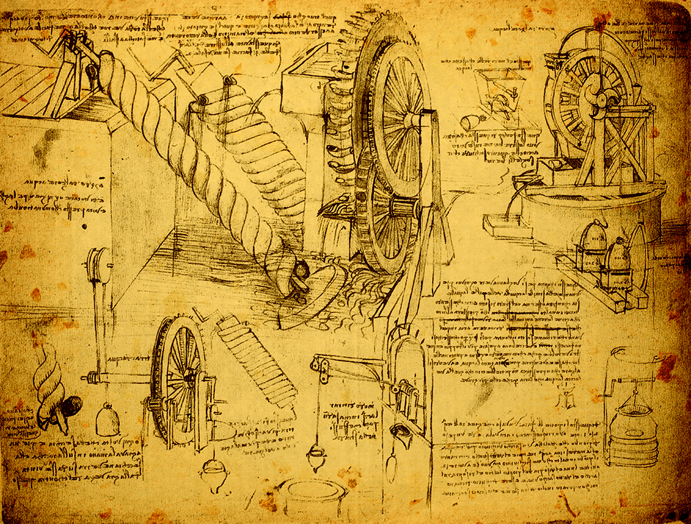 Da Vincis engineering designs Image public domain