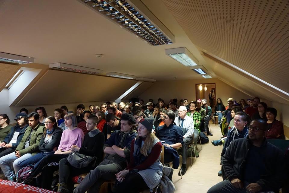 Packed room at the Karl Marx seminar / Image: own work