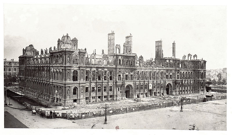 Hôtel Ville Paris burnt Commune 1871