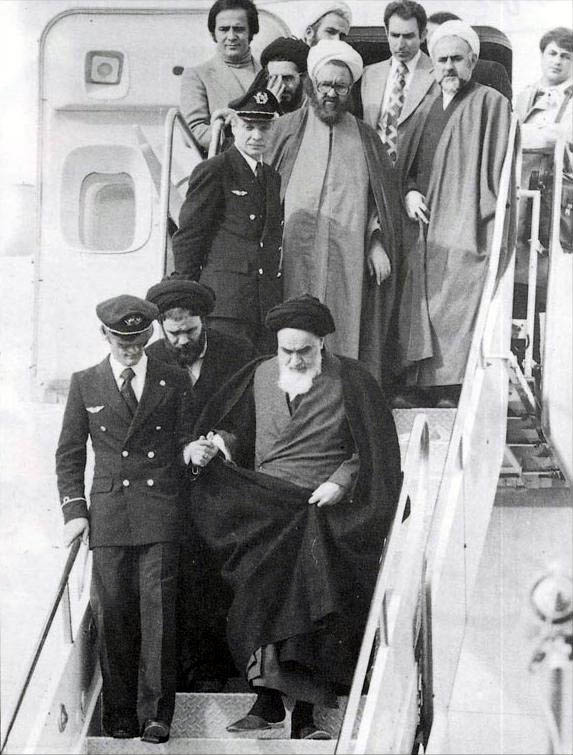Arrival of Ayatollah Khomeini on February 1, 1979