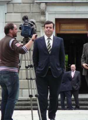 Brian Lenihan, minister of finance is bailing out Irish banks. Photo by nerosunero on Flickr.