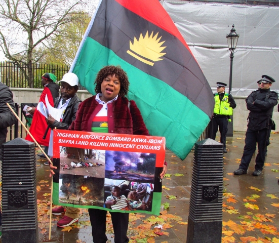 Biafran solidarity protest London