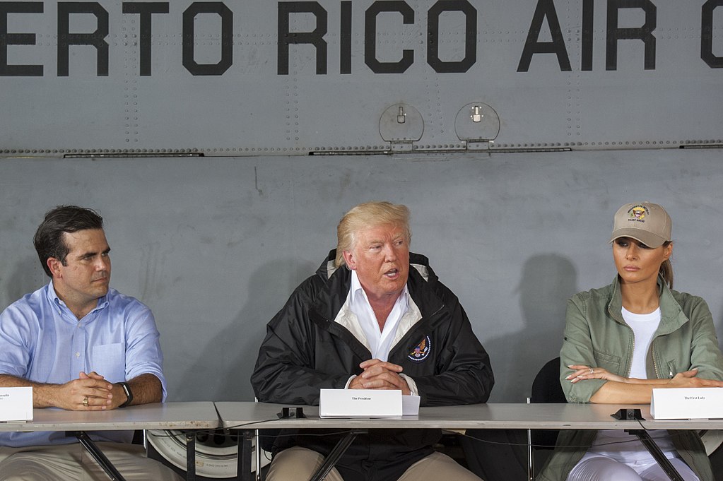 President Trump Visits Puerto Rico Image public domain