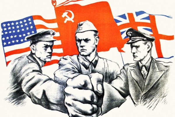 WWII US Britain Soviet Union Image public domain