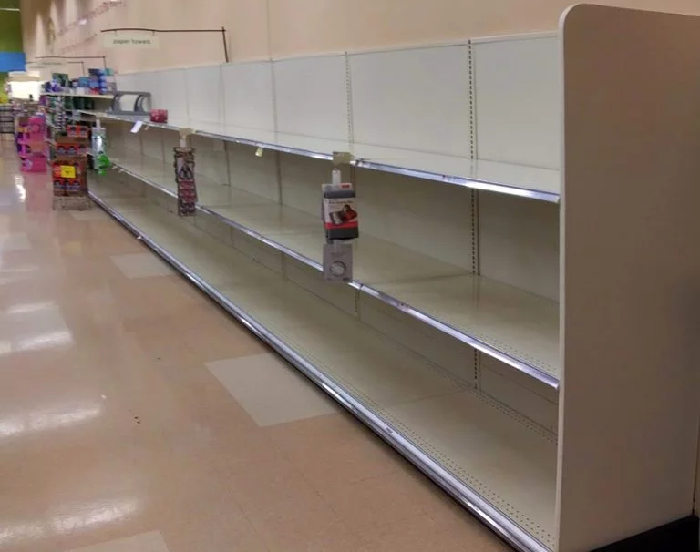 Empty Supermarket Shelves Image Daniel Case