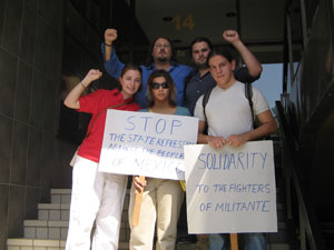 Picket of Mexican Embassy in Athens