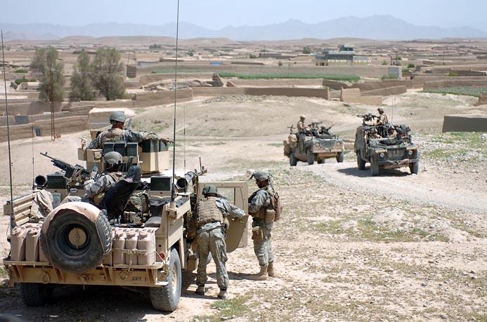 British and US soldiers in Afghanistan.