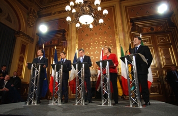 A semblance of unity - EU leaders split over crisis. Photo by Foreign and Commonwealth Office on Flickr.