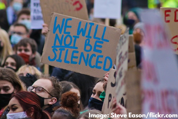 not silenced protest Image Steve Eason Flickr