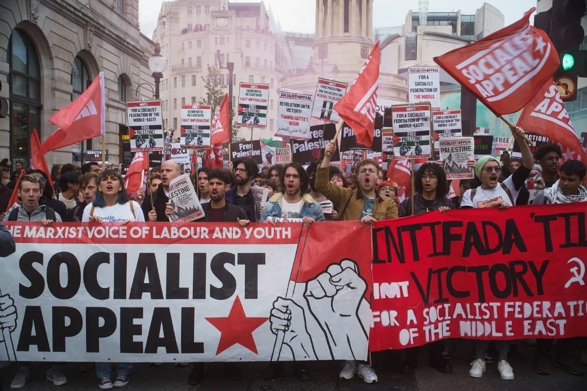 Socialist Appeal communist bloc Palestine march