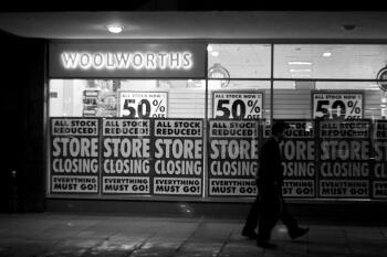 30,000 workers lost their jobs when Woolworths went bankrupt earlier this year. Photo by pilotito on Flickr.