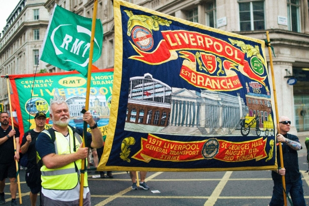RMT Banner Liverpool Image Socialist Appeal