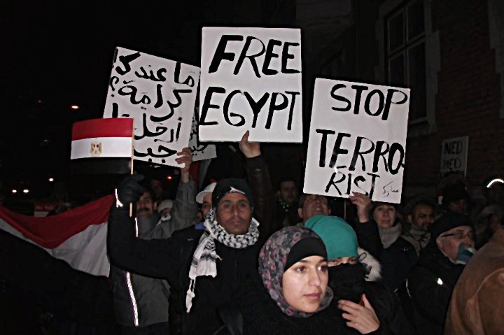 Egypt solidarity demonstration Copenhagen