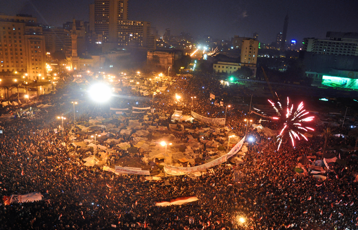Tahrir Square on February11 Image Jonathan Rashad