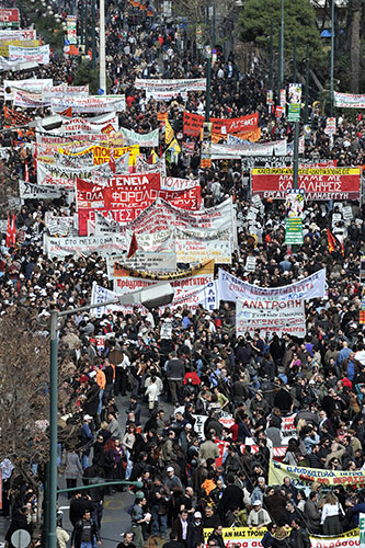 Greece: February 24 massive general strike – workers’ movement back in action!