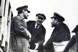 Trotsky, Lenin and Kamenev in 1919.