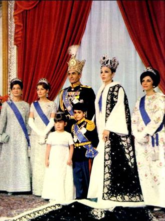Overthrown Mohammad Reza Shah Pahlavi and his wife, Empress Farah, in 1967