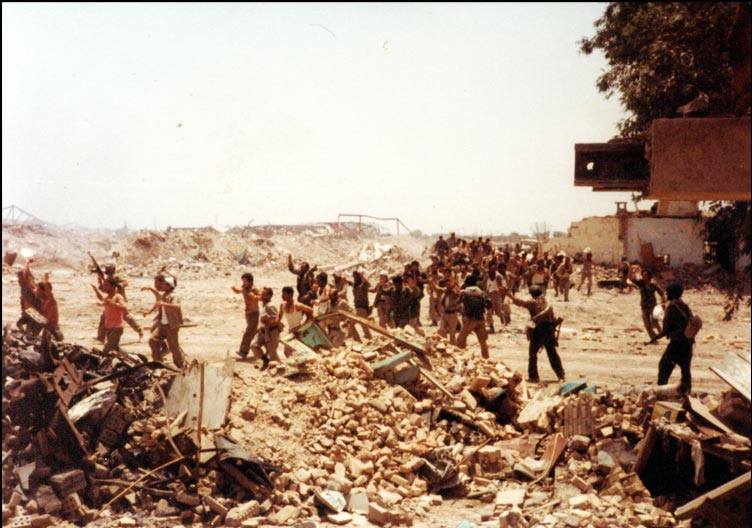 Iranian forces capture Khorramshahr in 1982. Photo by sajed.ir.