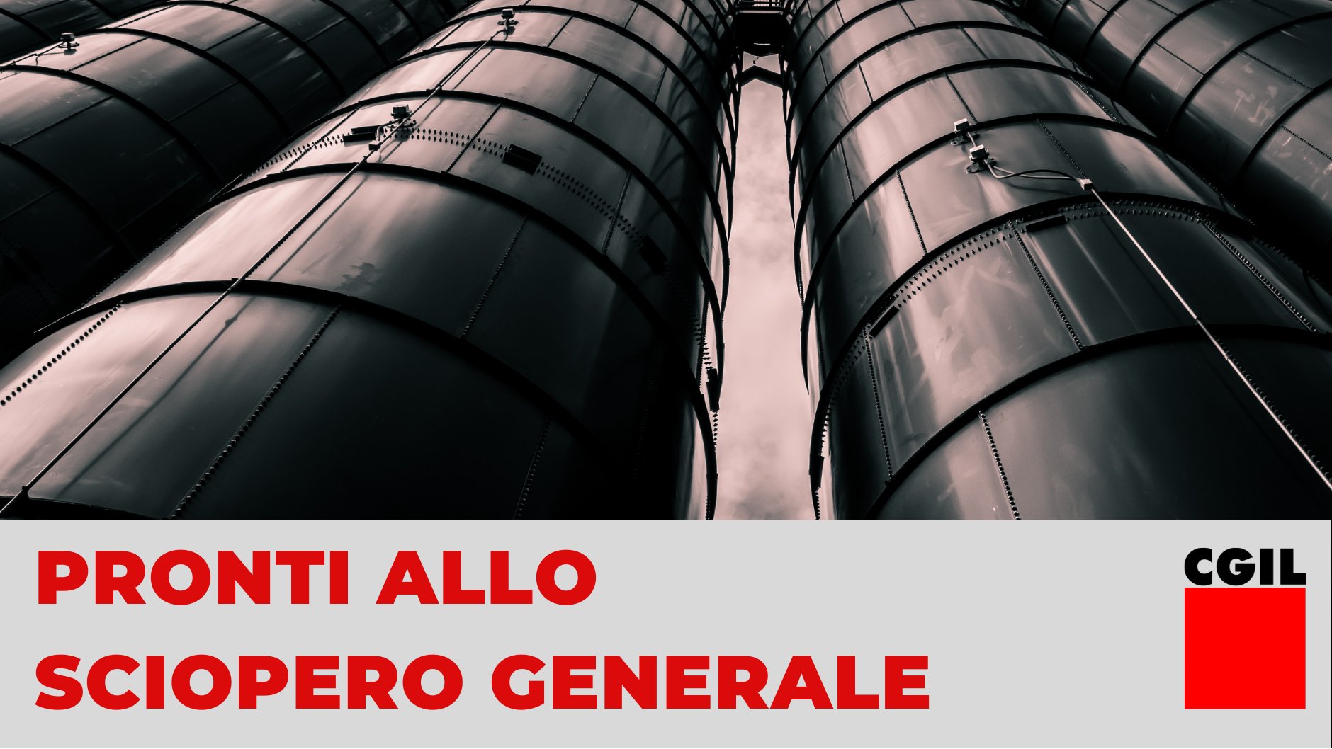 Italy general strike Image CGIL