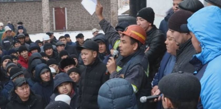 Kazak coalminers strike Image public domain