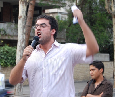 Aniol Santos, Sindicat d'Estudiants