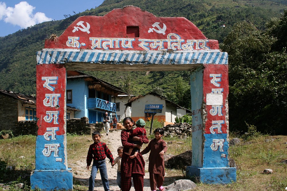 Nepal maoist checkpoint - Photo:Pavel_Novak