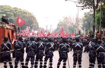 Failing to make headway through parliamentary means, the Nepalese Maoists resorted to arms in the name of the Maoist path, only to come full circle and return to their positions in support of bourgeois democracy a decade later. Photo by Buddha's breakfast on Flickr.