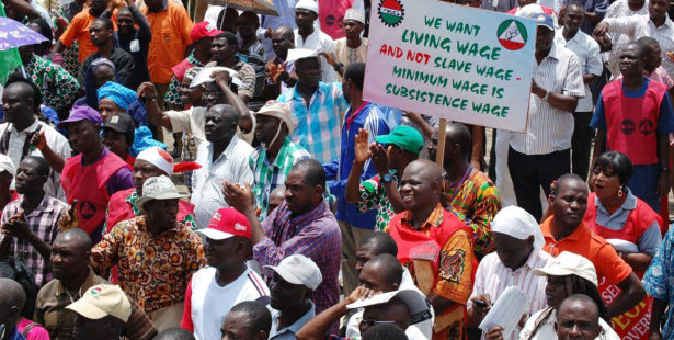 Nigeria minimum wage strike Image Solidarity Centre