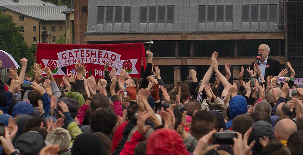 Corbyn rally Image Flickr Jenny Goodfellow