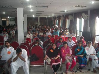 Hundreds of comrades at a recent summer school in Kashmir