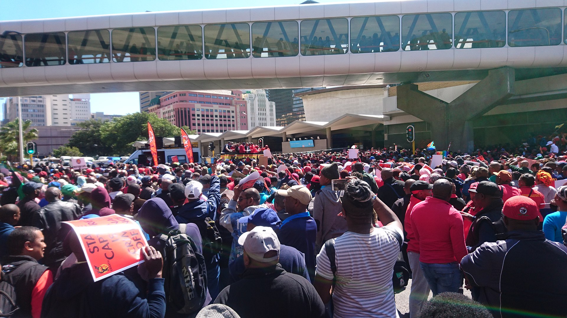 COSATU protest in Cape Town Image Discott