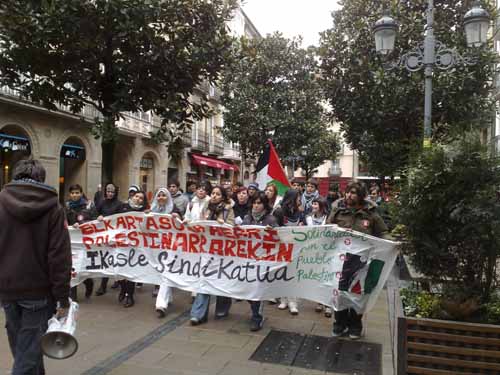 Éxito de la jornada estudiantil del Sindicato de Estudiantes en solidaridad con el pueblo palestino