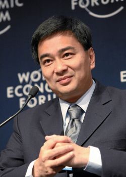 World Economic Forum Monika Flueckiger - Abhisit Vejjajiva