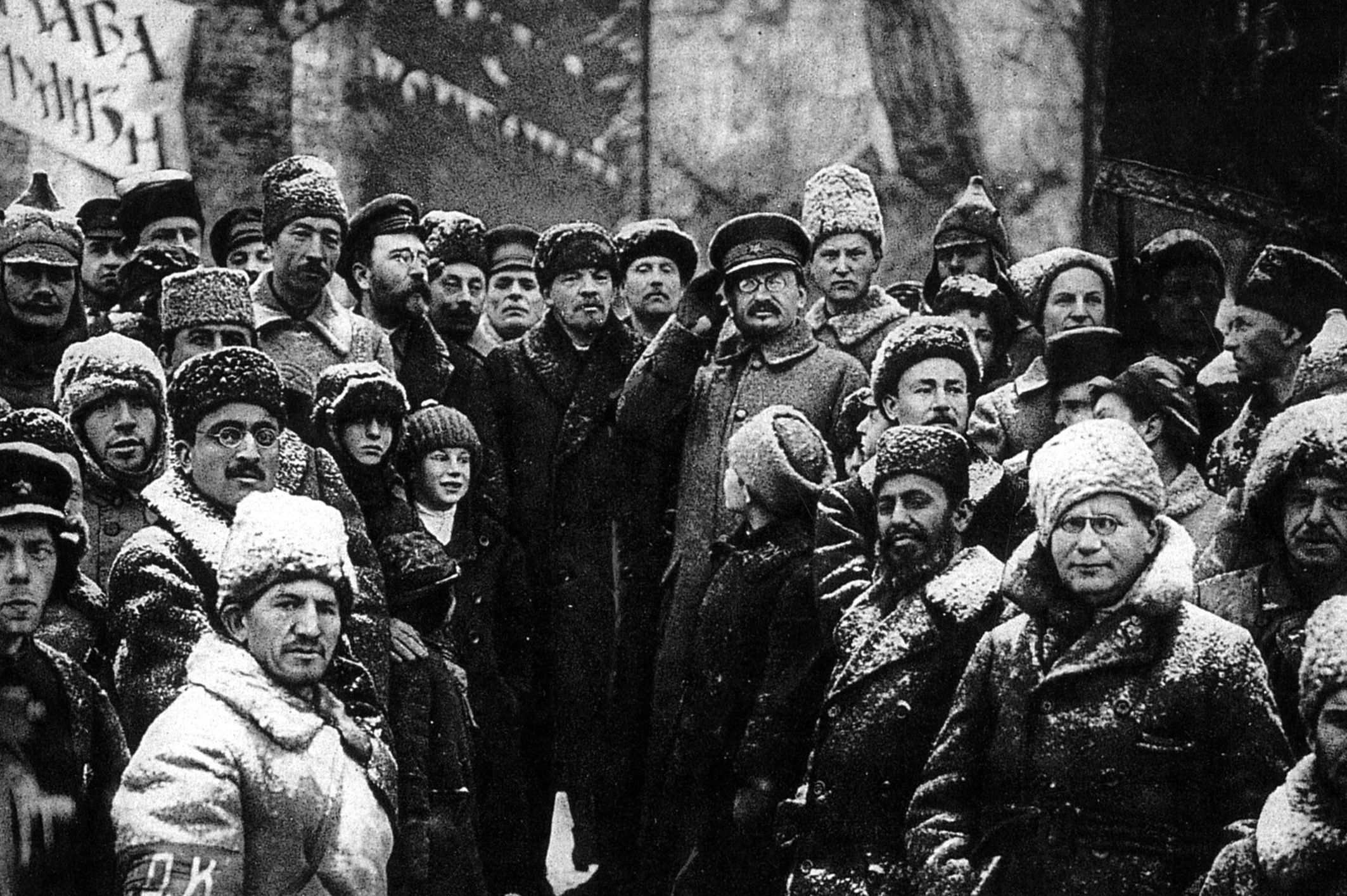 Lenin and Trotsky Image public domain