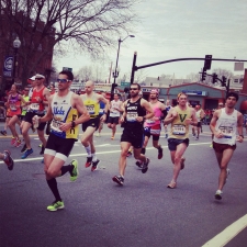 Runners before the tragedy. Photo: Littlest Finch