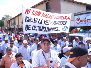 Venezuela: Militant march of workers in Barcelona